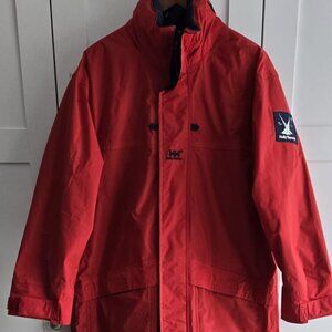 Helli Hansen sailing jacket bright red size S